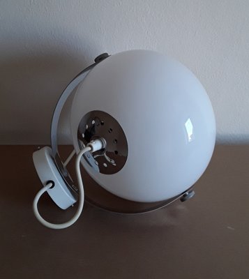 Vintage Dutch Wall Lamp with Opaque White Plastic Screen, 1970s-HOI-1382277