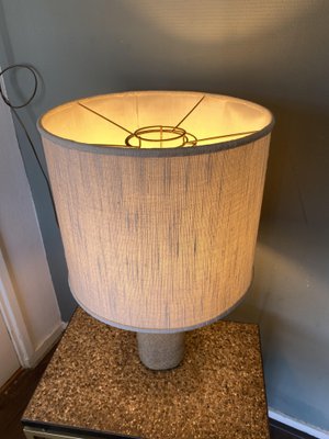 Vintage Earthenware Craquelé Table Lamp by Pieter Groeneveldt, 1950s-DE-1299685