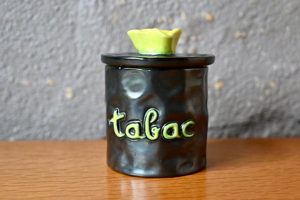 Vintage Elchinger Ceramic Tobacco Pot-AIU-1741692