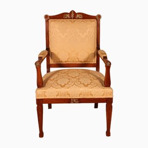 Vintage Empire Mahogany Armchair-HPU-1778438