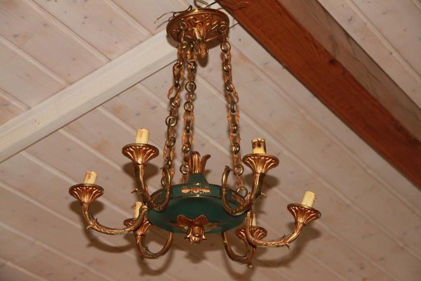 Vintage Empire Style Bronze Chandelier-DY-602280