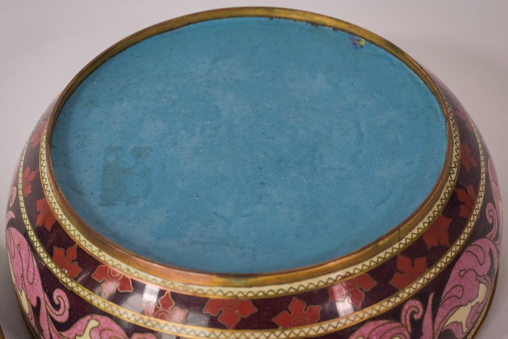 Vintage Enamel Circular Box Partition