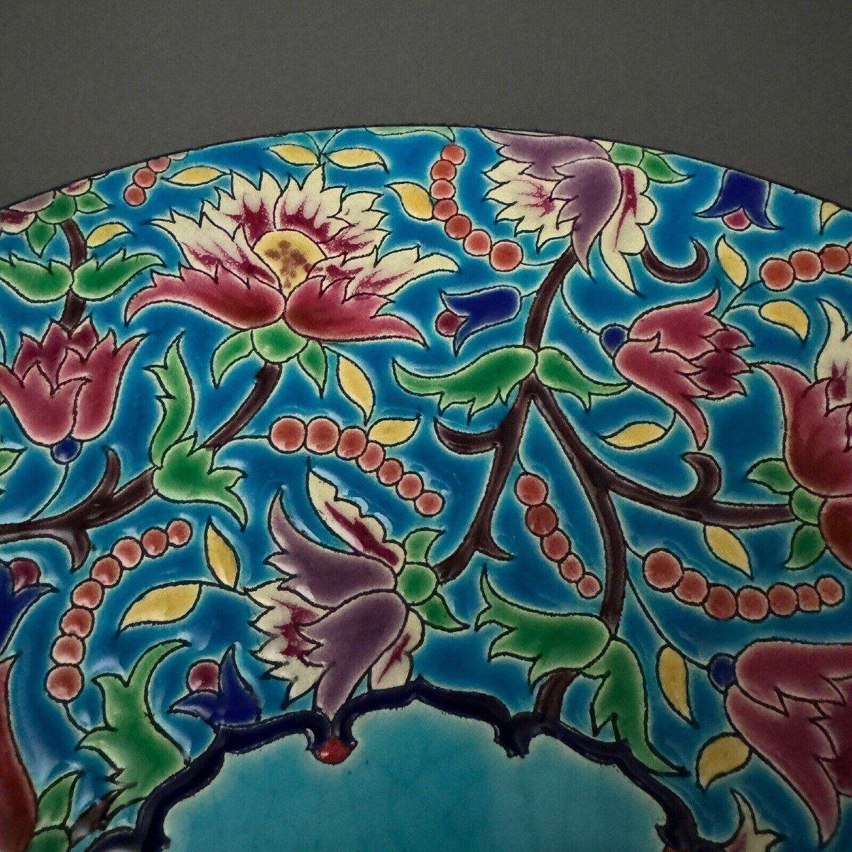 Vintage Enamel Dish from Longwy