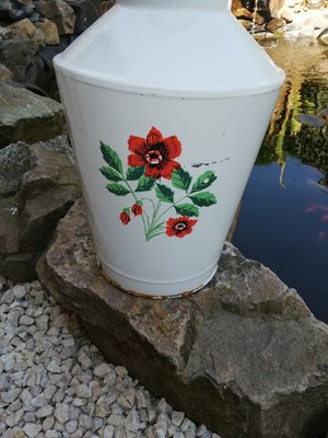 Vintage Enamel Water Can, 1950s-OXJ-679056