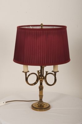 Vintage English Brass Table Lamp, 1950s-AX-1156375