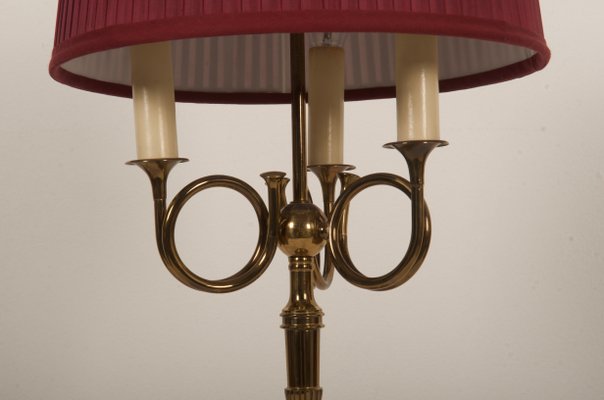 Vintage English Brass Table Lamp, 1950s-AX-1156375