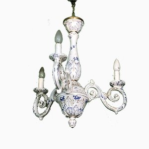 Vintage English Ceramic Chandelier-OLY-893977