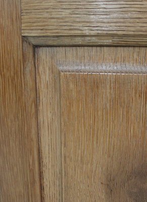 Vintage English Solid Blond Oak Wall Unit-RVK-581391