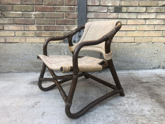 Vintage Espri Safari Lounge Chair in Bamboo from Ikea, Sweden, 1970s-EXJ-1793502