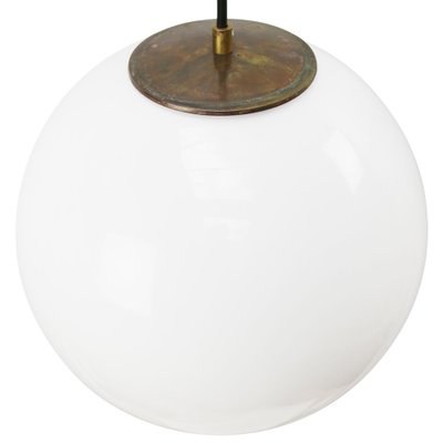 Vintage European White Opaline Pendant Light-BLS-1304012