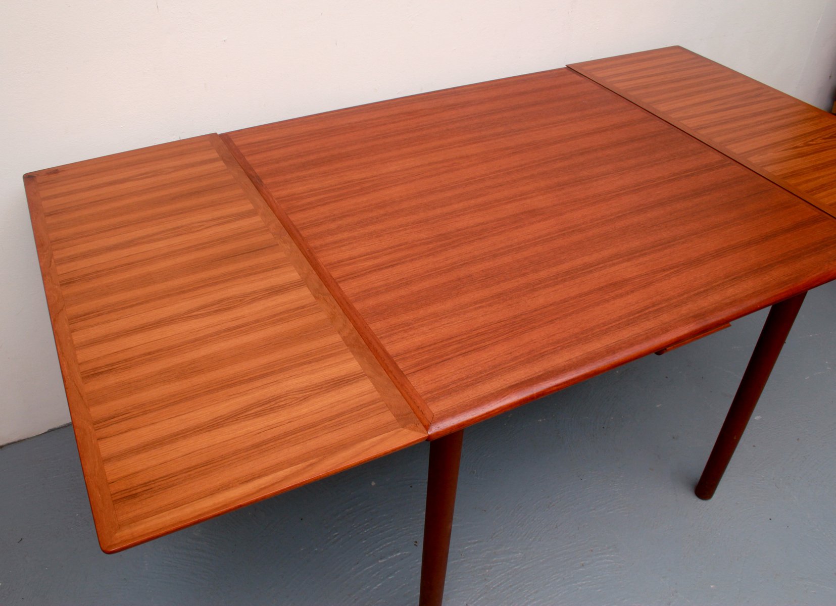 Vintage Extendable Square Dining Table in Teak from Sigh & Søns Møbelfabrik, 1965