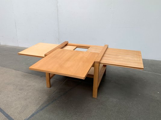 Vintage Extendable Wooden Couch Table, 1980s-UAH-1349003