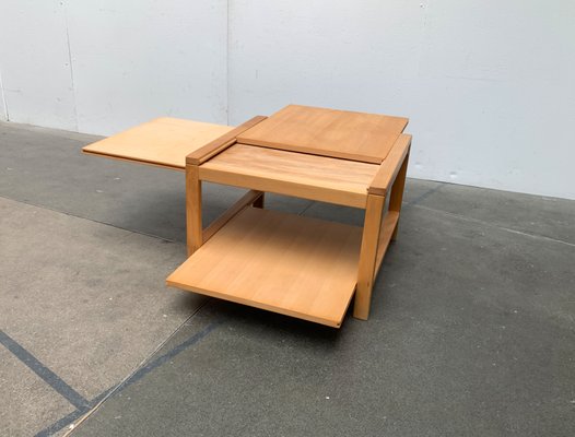 Vintage Extendable Wooden Couch Table, 1980s-UAH-1349003