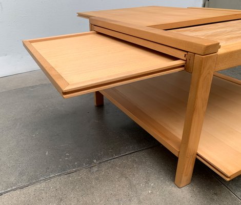 Vintage Extendable Wooden Couch Table, 1980s-UAH-1349003