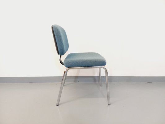 Vintage Fabric and Chrome Desk Chair, 1970s-AHO-1736950