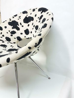 Vintage Fabric & Metal Circle Chair, 1970s-FIP-1171850