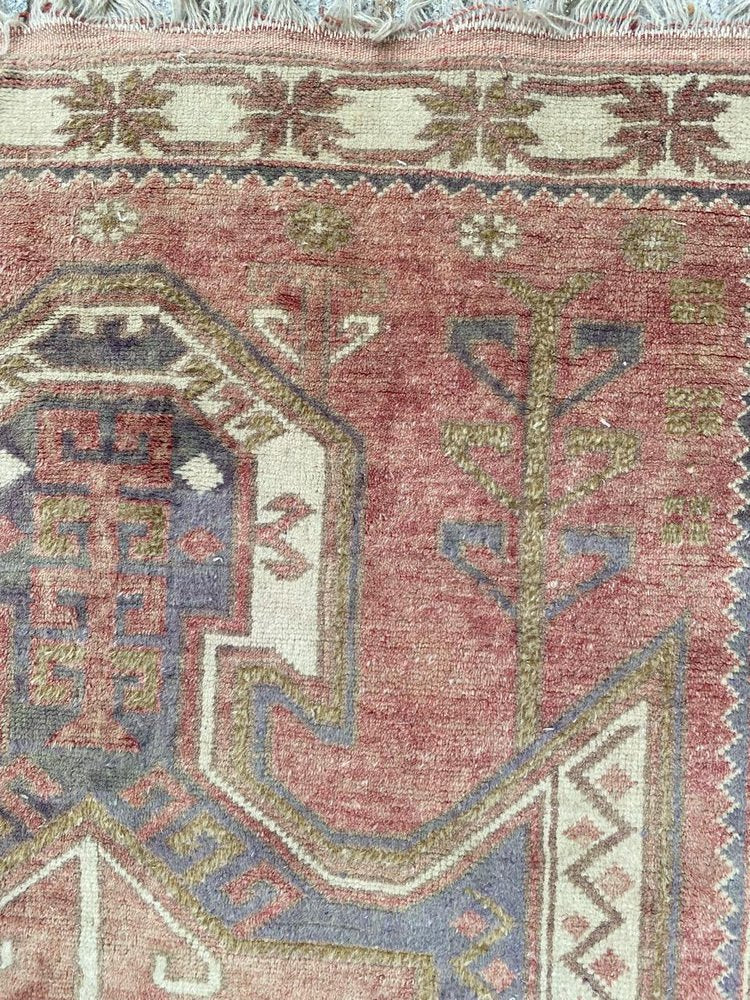 Vintage Faded Turkish Rug