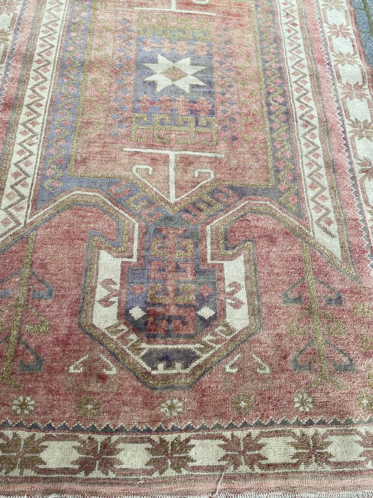 Vintage Faded Turkish Rug