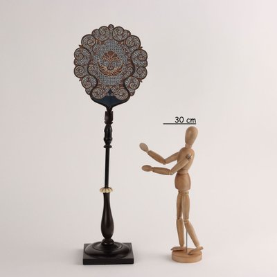 Vintage Fan with Wooden Stand-VMM-1820287