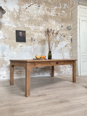 Vintage Farm Table with Straight Legs-UX-1812053