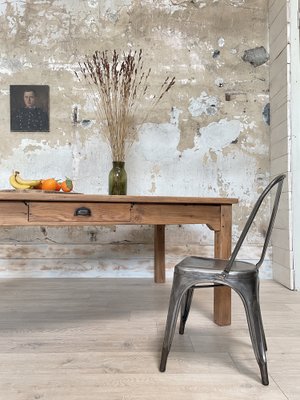 Vintage Farm Table with Straight Legs-UX-1812053