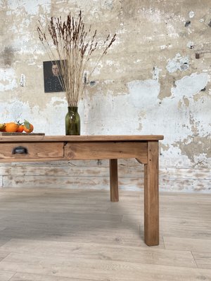 Vintage Farm Table with Straight Legs-UX-1812053