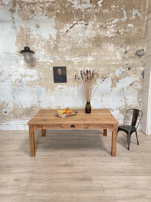 Vintage Farm Table with Straight Legs-UX-1812053