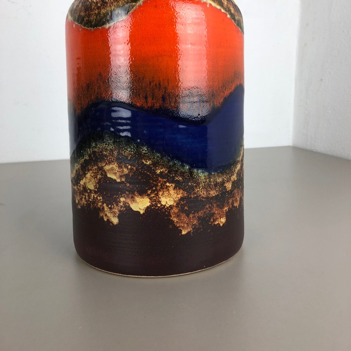 Vintage Fat Lava Ceramic Vase from Dümmler und Breiden