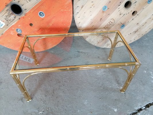 Vintage Faux Bamboo Coffee Table-GO-912637