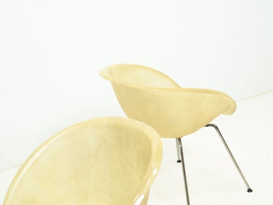 Vintage Fiber Glass Shell Chairs, Set of 2-YS-1086784