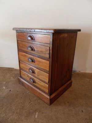 Vintage Filing Cabinet with 5 Drawers, 1950s-PNJ-1756054