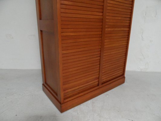 Vintage Filling Cabinet with Roller Shutter, 1950s-PNJ-2020187