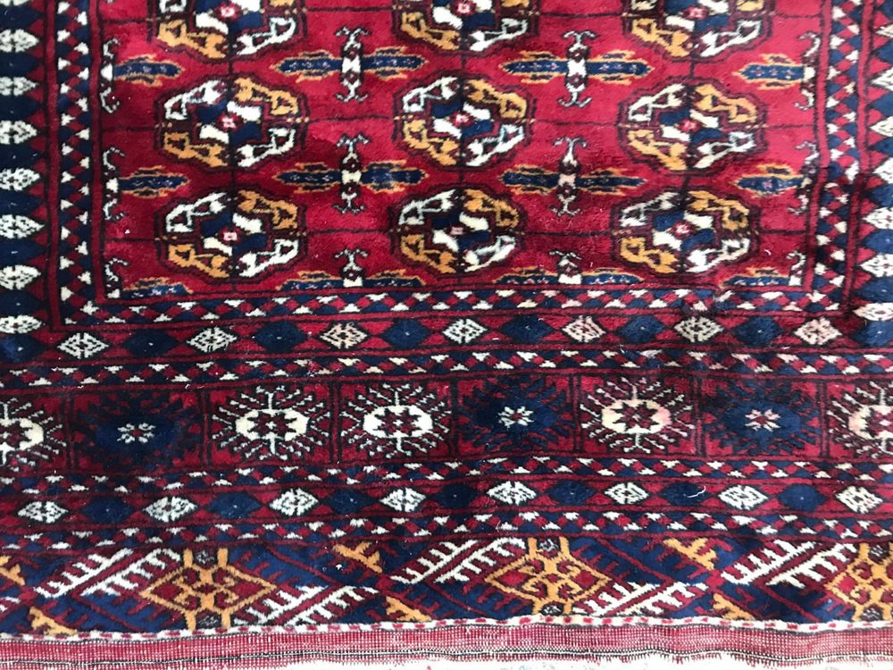 Vintage Fine Boukhara Afghan Rug