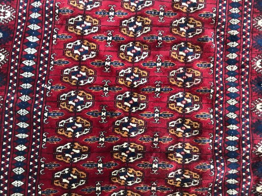 Vintage Fine Boukhara Afghan Rug-YMM-1062146