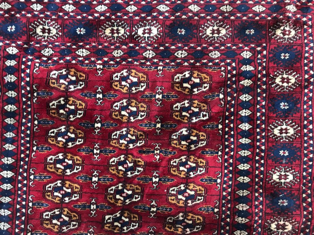 Vintage Fine Boukhara Afghan Rug