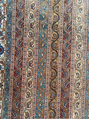 Vintage Fine Qom Rug-YMM-1318370