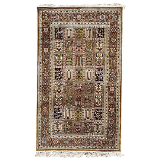 Vintage Fine Silk Hereke Style Rug