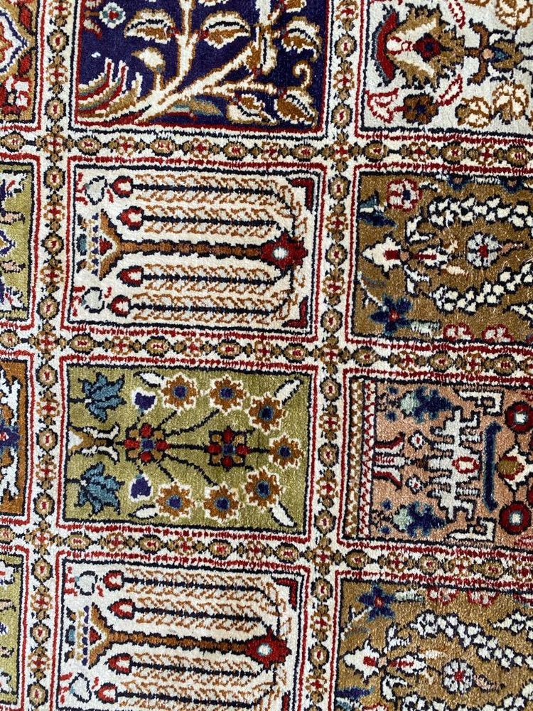 Vintage Fine Silk Hereke Style Rug