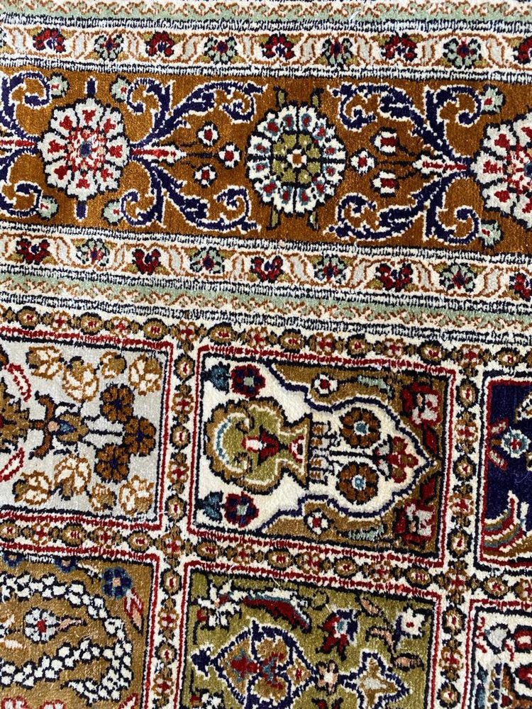 Vintage Fine Silk Hereke Style Rug