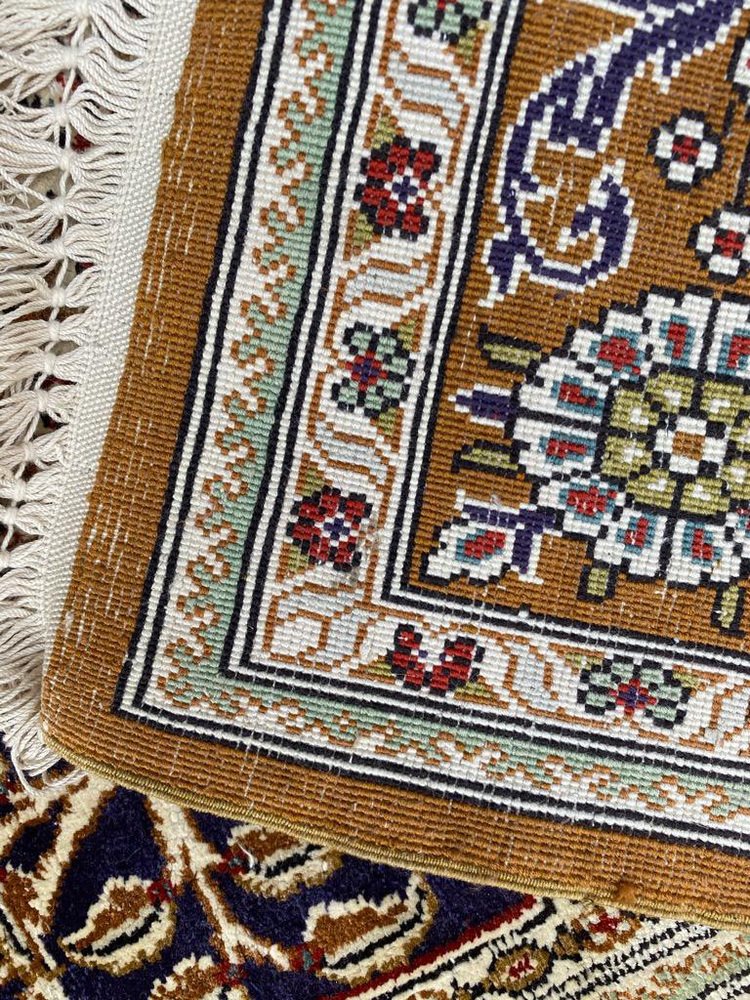 Vintage Fine Silk Hereke Style Rug