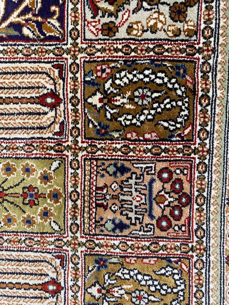 Vintage Fine Silk Hereke Style Rug