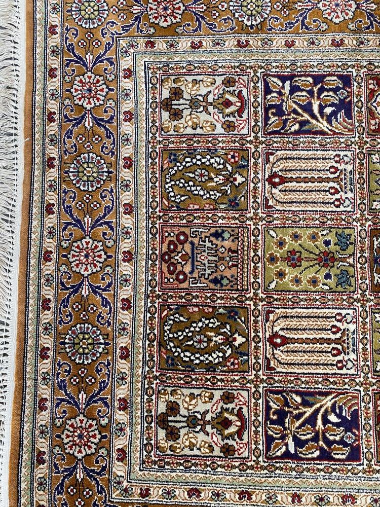 Vintage Fine Silk Hereke Style Rug