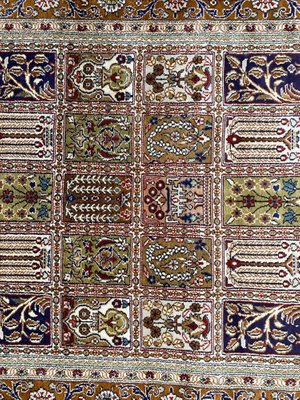 Vintage Fine Silk Hereke Style Rug