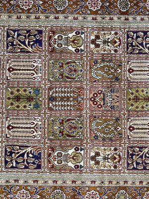 Vintage Fine Silk Hereke Style Rug