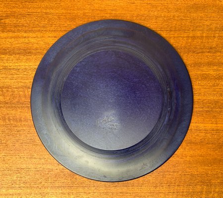 Vintage Finish Birch Deco Plate from Tailio Design, Finland, 1970s-UAH-1365928