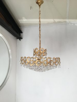 Vintage Finnish Crystal Glass Chandelier-SU-730006