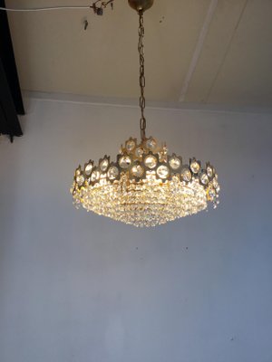 Vintage Finnish Crystal Glass Chandelier-SU-730006