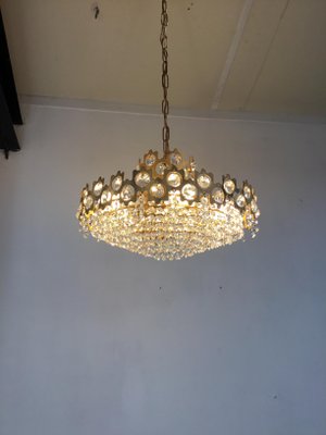 Vintage Finnish Crystal Glass Chandelier-SU-730006