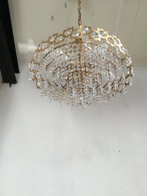 Vintage Finnish Crystal Glass Chandelier-SU-730006