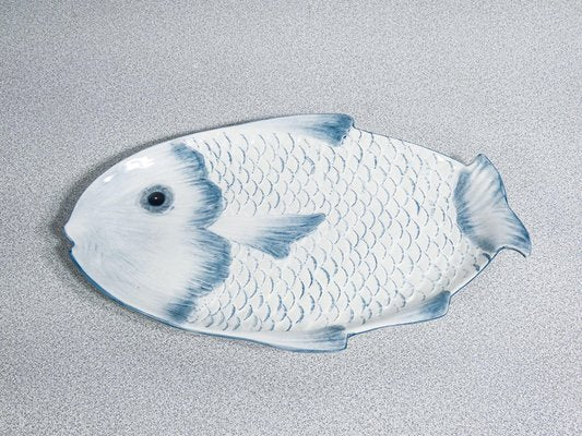 Vintage Fish-Shaped Plates from Mennella Brothers, Set of 7-OJE-2020948